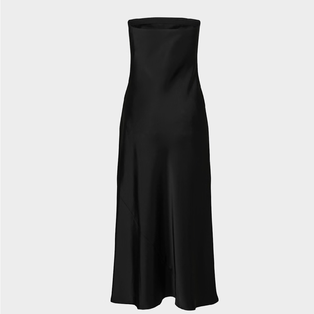 Aritzia TEN strapless satin midi dress NEW - Picture 6 of 9